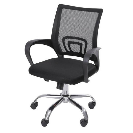 Silla Para Oficina Escritorio - OR-3310 Negra - VIRTUAL MUEBLES