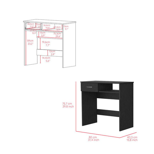 Combo Para Oficina, Buey, Incluye Escritorio y Biblioteca ZF - VIRTUAL MUEBLES