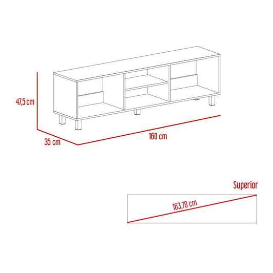 Mesa para TV Tunez color Blanco Duqueza para Sala.