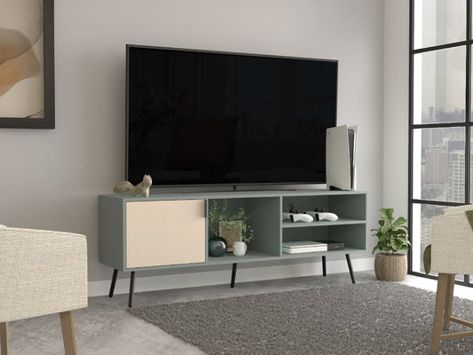 Mesa para TV Vulanno, Agave y Toquilla, con una puerta abatible 65"