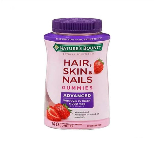 Hair, Skin &amp; Nails Gummies Nature's Bounty - 140 GOMAS